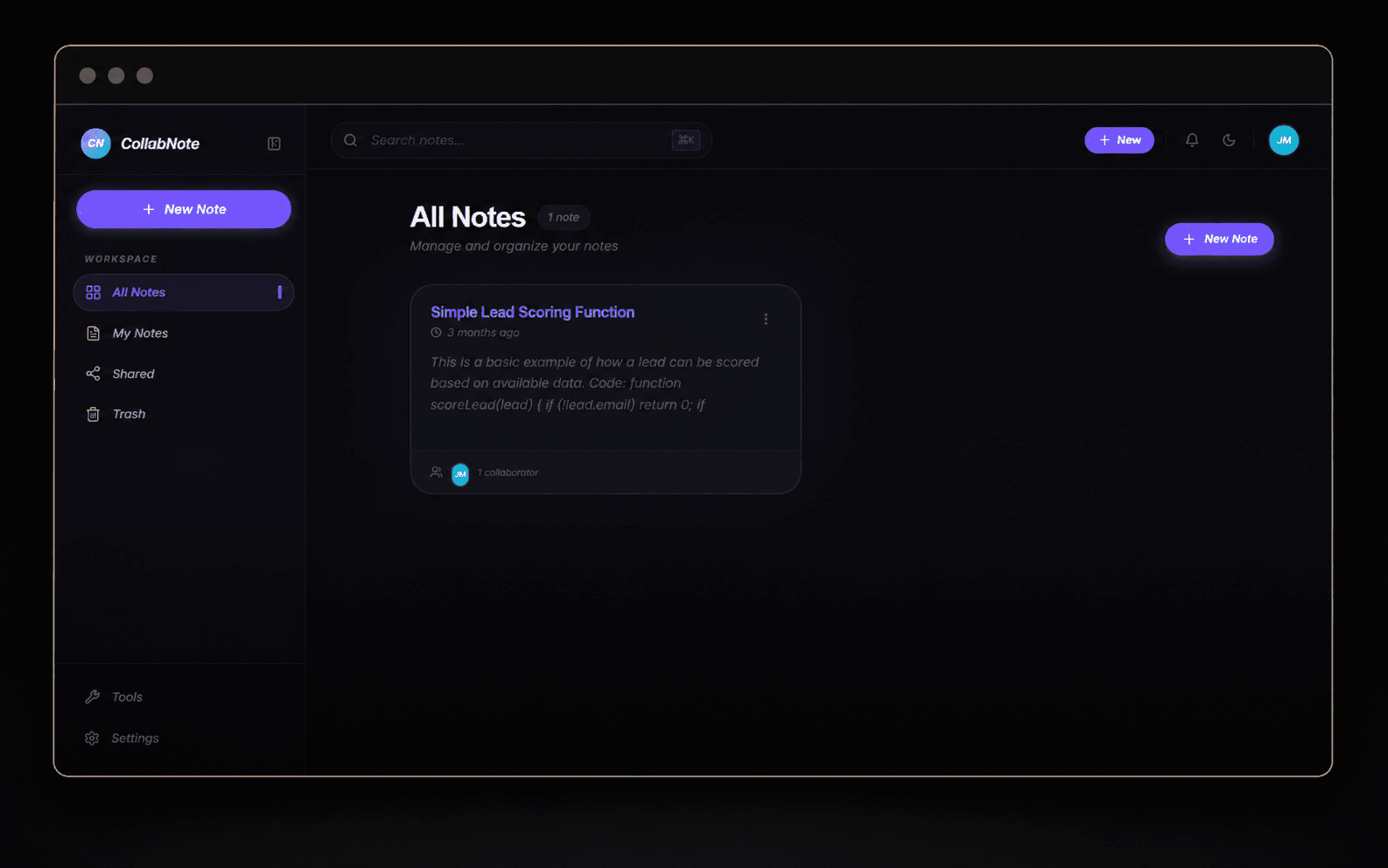 CollabNote — Collaborative Notes
