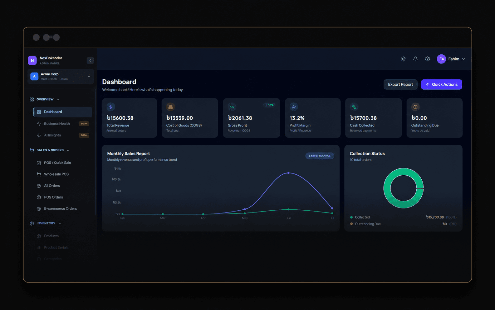 NexDokandar — Retail SaaS Admin